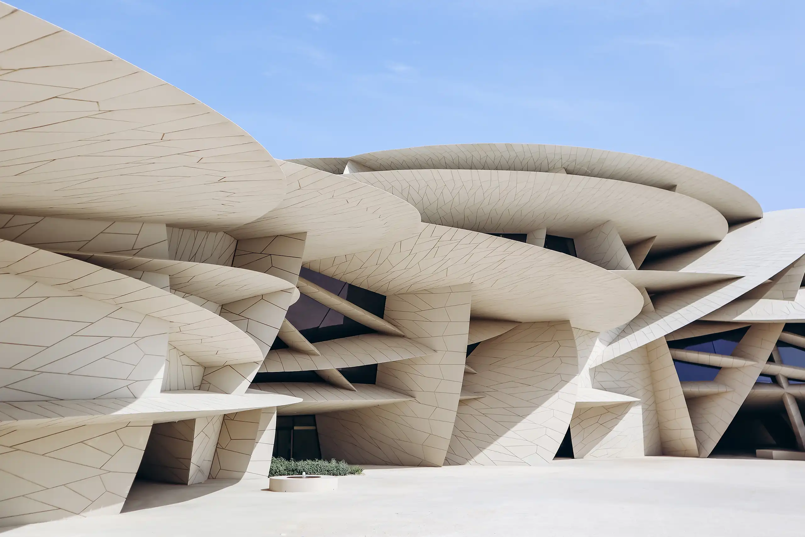 Wüstenrosen-Architektur des National Museum of Qatar von Jean Nouvel