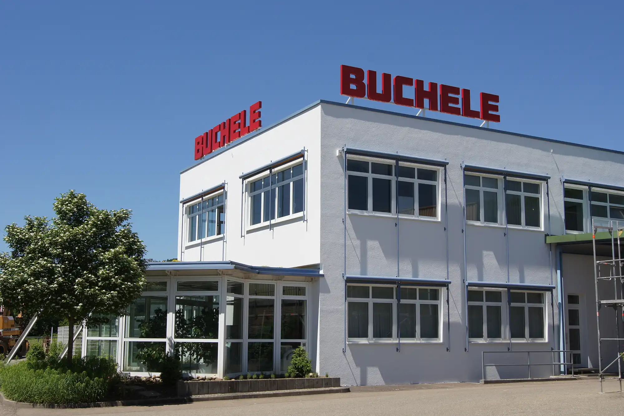 Buchele GmbH company building in Ebersbach/Fils with BUCHELE lettering