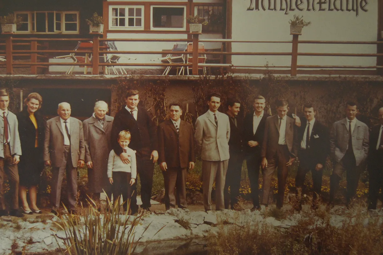 Gruppenbild der Buchele-Belegschaft, 1963